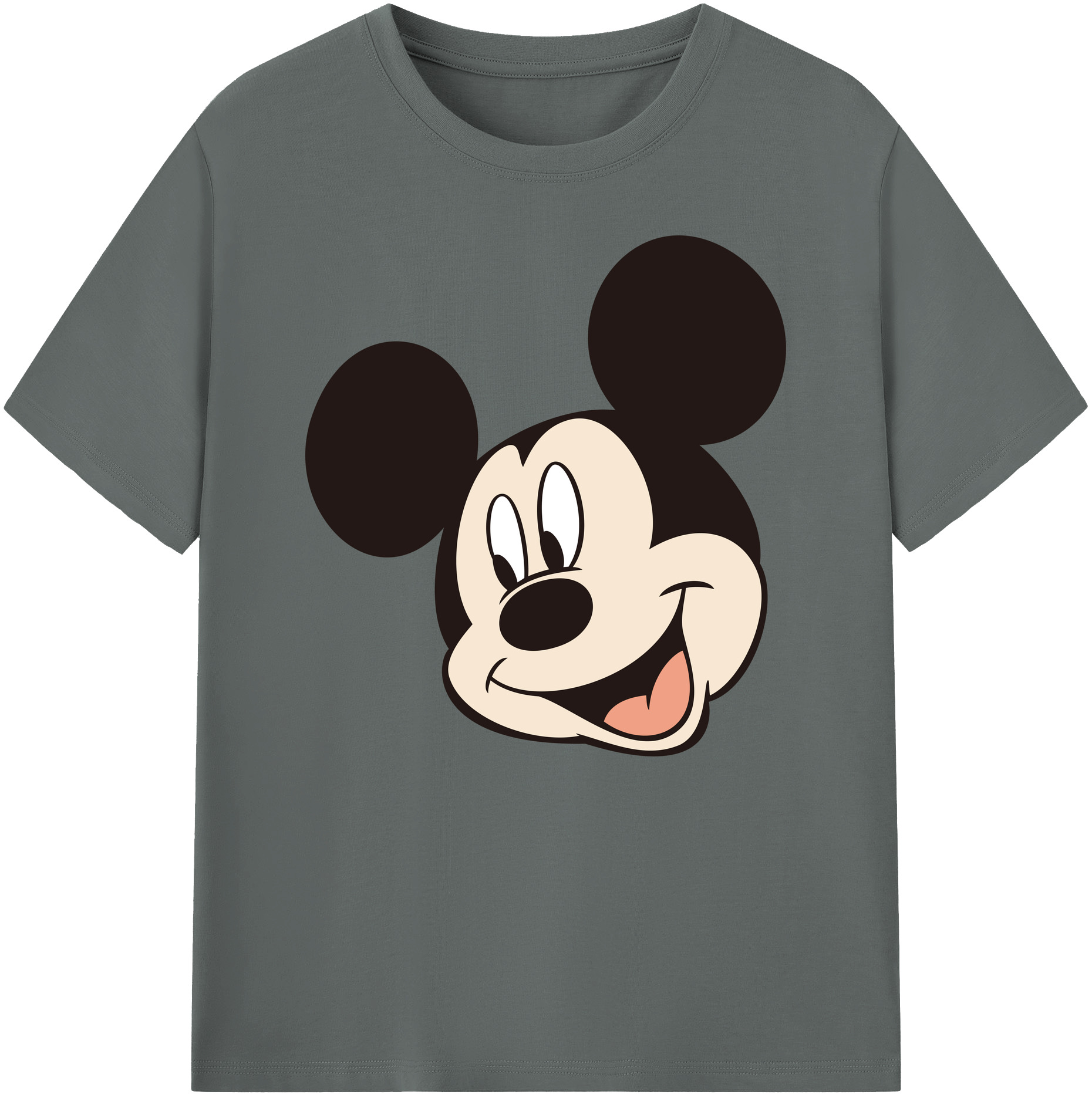 ミッキーマウス Mickey Mouse 綿100％ メンズ半袖Tシャツ｜肌触りやわらか＆通気性